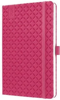 Image de sigel Calendrier livre Jolie Flair 2026 similicuir A5 fuchsia