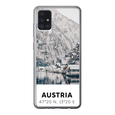 Produktbild von MuchoWow® Handyhülle Schutzhülle Hülle für Samsung Galaxy A52 5G Österreich - Wasser - Berge - Alpen Silikon Softcase Handy Hülle - Umschlag
