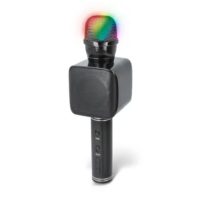 Produktbild von Karaoke-Mikrofon Forever BMS-400, mit Lautsprecher, Bluetooth, mehrfarbiges RGB-LED, schwarz