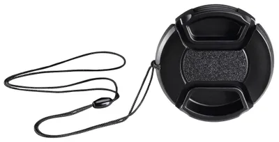 Produktbild von Hama Objektivdeckel 72mm „Smart Snap“ - Objektivschutz für Kameras, mit Halter, schwarz