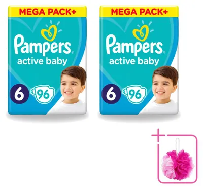 Produktbild von 2 x Pampers Active Baby Windeln Größe 6 15+ kg - Sparpackung - 2 Stücke