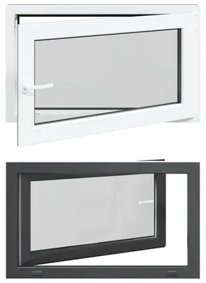 Productafbeelding van vidaXL Kipp- en draaikraam voor kelder, model RISOR, 100 x 60 cm