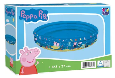 Produktbild von Planschbecken Aufstellpool Happy People Peppa Pig 3-Ring-Pool 122 x 23 cm