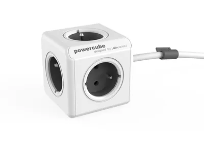 Obrázek produktu pro Allocacoc PowerCube Extended Type E, 1,5 m, Vnitřní, Typ E, Šedá, CE, KEMA FR, 5 AC zásuvky / AC zásuvek