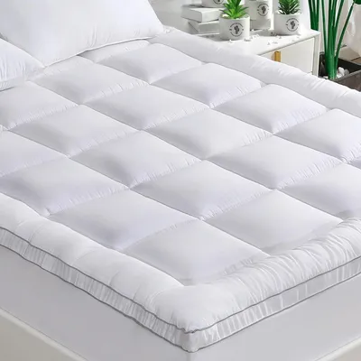 Obrázek produktu pro Matracový topper s bambusovými vlákny a 3D výplní - Vhodný pro boxspring postele 180x200cm