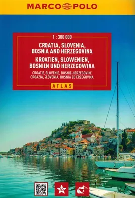 Image de Atlas de voyage MARCO POLO Croatie, Slovénie, Bosnie et Herzégovine 1:300.000
