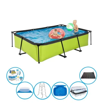 Obrázek produktu pro Bazén EXIT Lime - 300x200x65 cm - Rámový bazén - Včetně toebehoren