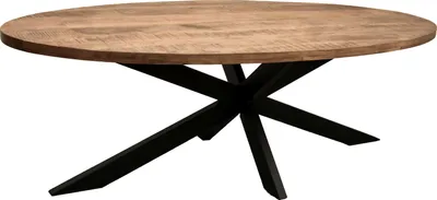 Produktbild von Tisch Avola Mango Cross Gestell oval 180 x 90 cm