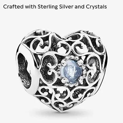 Zdjęcie produktu dla Bransoletka Pandora Element "März-Herz" - 791784NAB