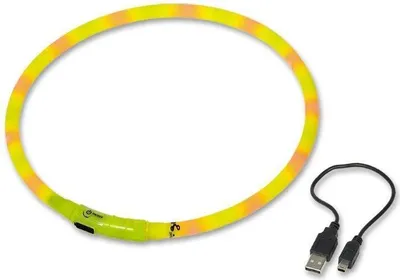 Produktbild von Nobby LED Leuchthalsband Visible S-M gelb