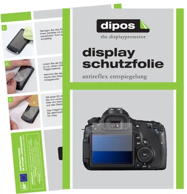 Produktbild von 5x Schutzfolie für Canon EOS 60Da matt Displayschutzfolie Folie Display Schutz dipos