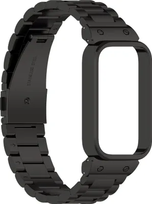 Produktbild von INF Edelstahlarmband für Xiaomi Band 9 Active & Redmi Band 3 Schwarz