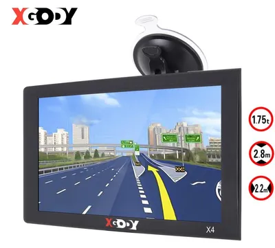 Obrázok produktu pre Navigačný prístroj s 9-palcovým dotykovým displejom, GPS navigácia pre osobné automobily, nákladné vozidlá, autobusy, karavany a taxíky, s hlasovou navigáciou, asistentom jazdy v pruhoch, parkovacím asistentom a celoživotnou aktualizáciou máp