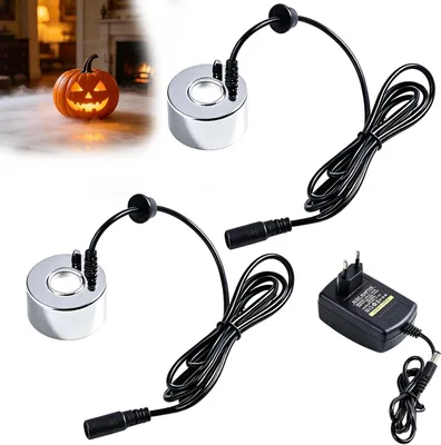 Productafbeelding van 2 stuks ultrasone vernevelaars, ultrasone nevelmakers, 24 V, mini-nevel, luchtbevochtiger, mini-nevelfabrikant, watervernevelaar voor vijver