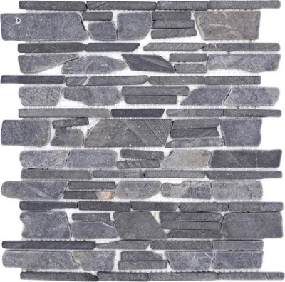 Produktbild von Bruchmosaik MOS Brick 210 schwarz 30,5x30,5 cm