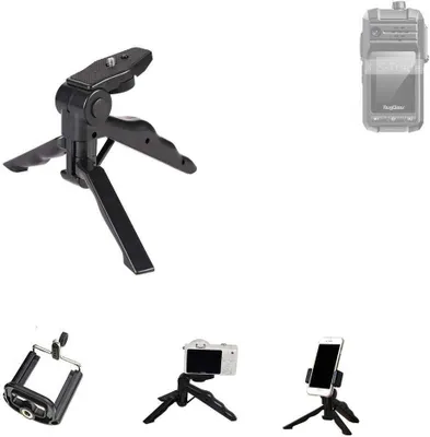 Produktbild von K-S-Trade Stativ Tisch-Ständer Dreibein Handy-Stativ Ständer kompatibel mit RugGear RG440 Mini-Stativ Smartphone Tripod Handy-Stativ aus Plastik