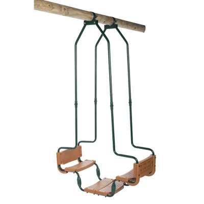 Produktbild von Swing King Doppelsitzschaukel Grün und Braun Rundhaken 2521136