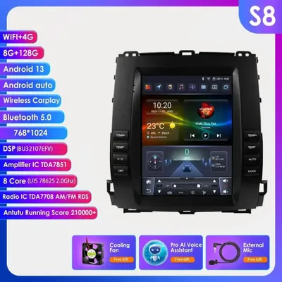 Zdjęcie produktu dla Androidowe radio samochodowe - system multimedialny - radio z Carplay - radio samochodowe 2DIN - system nawigacji