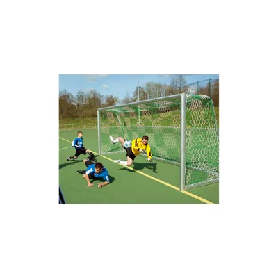 Produktbild von Sport-Thieme Jugend-Fußballtornetz "Schachbrettmuster", Rot-Weiß, 80/150 cm
