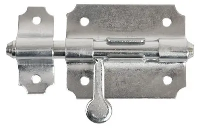 Produktbild von Stahl-Zasuwka 65x50x1,5 mm weiß verzinkt für Türen und Fenster