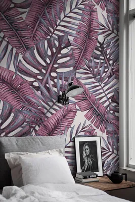 Produktbild von Coloray Fototapete 416x254 cm An Einer Wand Latex Latextapete -  Dschungelillustration