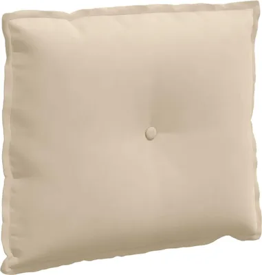 Obrázok produktu pre vidaXL Krémová vankúšik na chrbát, 60 x 50 cm, mikrovlákno