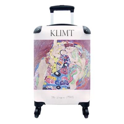 Produktbild von MuchoWow® Koffer Handgepäck Trolley Rollkoffer Kleine Reisekoffer mit 4 Rollen - Gemälde - Gustav Klimt - Die Jungfrau (1980) - Cabin Size < 55x40x23 cm & 55x40x20 cm - Fotokoffer - Kabinenkoffer - Boardgepäck - Reise-Box - Reisekoffer - Reisegepäck - Koffer mit Bild - Trolley für Kinder