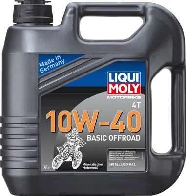 Produktbild von Liqui Moly Motorbike 4T 10W-40 Basic Offroad 4 Liter Kanister API SN PLUS, JASO MA2 mineralisch