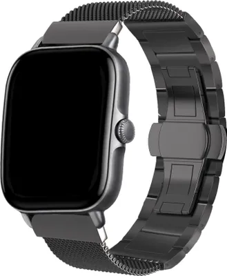 Produktbild von Strap-It Xiaomi Amazfit GTS Milanese-Stahlarmband (Schwarz)