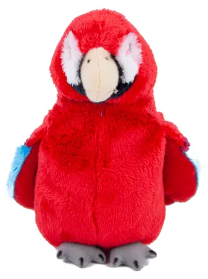 Produktbild von Kuscheltier Papagei rot 15 cm stehend