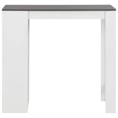 Produktbild von vidaXL Bartisch mit Regal Weiß 110x50x103 cm