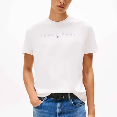Zdjęcie produktu dla Tommy Jeans Tjm Reg Linear Logo Tee Biały