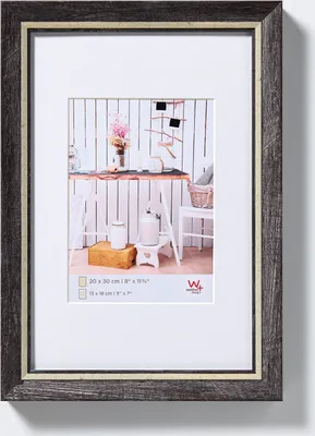Produktbild von Walther, EL318B, Chalet Designrahmen 013X018 cm SCHWARZ