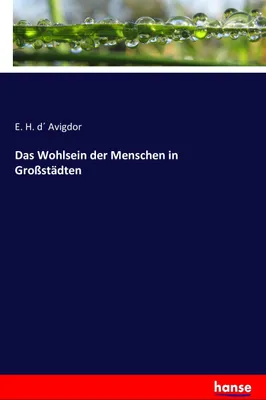 Produktbild von Das Wohlsein der Menschen in Großstädten