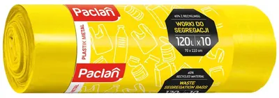 Produktbild von Gelbe Paclan-Säcke zur Kunststofftrennung, 70 x 110 cm, 120 l, 10 Stück