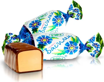 Produktbild von Schokokonfekt - Wasiljok, mit gezuckertem Kondensmilchgeschmack, 1 kg