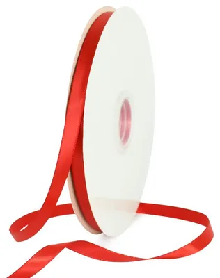 Produktbild von Satinschleife, 10 mm x 91 m, in Rot, für Geschenkverpackungen