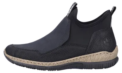Produktbild von Rieker - Damenslipper - schwarz/pazifik/schwarz N327500 (39/schwarz/pazifik/schw)