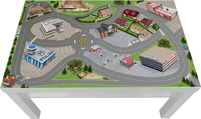 Produktbild von Stadt/ City/ Auto/ Straße Möbelfolie / Aufkleber - LCK05 - passgenau für den LACK Couchtisch (90 x 55 cm) von IKEA (Möbel nicht inklusive)