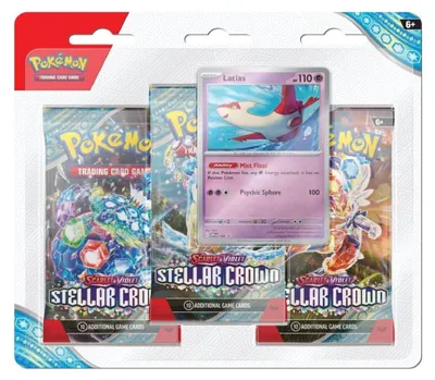 Image de Pokemon Stellar Crown: Latias 3-Pack Blister