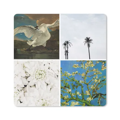 Produktbild von MuchoWow® Mauspad Mousepad Collage - Alte Meister - Malerei 30x30 cm - Mousepads - Maus Mat - Pad - Mausunterlage - Gaming