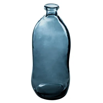Produktbild von Vase "Dame Jeanne" - recyceltes Glas - sturmblau H 73 cm - Atmosphera créateur d'intérieur