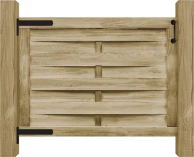 Produktbild von "SALE 2026" Gartentor Imprägniertes Kiefernholz 100x75 cm Grün - Gartentore DE9446777