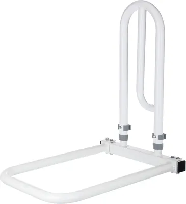Produktbild von Alberts Bett-Aufstehhilfe | Griff: Stahl, weiß kunststoffbeschichtet, Ø 21 mm, Platte: Kunststoff, 330 x 560 x 620 mm, weiß