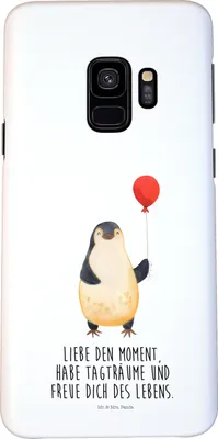 Produktbild von Mr. & Mrs. Panda Samsung Galaxy S9 Handyhülle Pinguin Luftballon - Weiß - Geschenk, Liebe, Hülle, Motivation, Geschenkidee, Pinguine, Handy Schutzhülle, Cover, Case