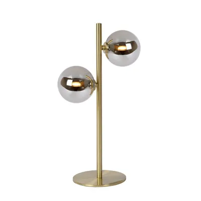 Produktbild von Lucide Tischleuchte 45574/02/02 Retro-Look Stahl Glas 2-flammig 15x22x43 cm