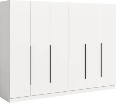 Zdjęcie produktu dla Kopenhagen szafa 6 drzwi białe.