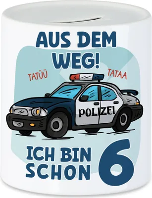 Produktbild von Aus Dem Weg Ich Bin Schon 6 Spardose Happy Birthday Geburtstagsparty 6. Geburtstag Alles Gute Geburtstagsfeier
