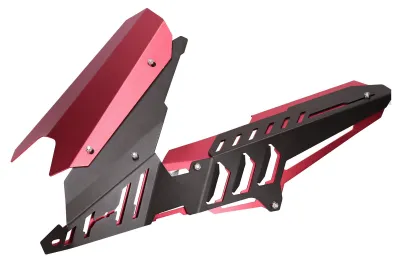 Image de Couvercle de garde-chaîne arrière en alliage d'aluminium CNC adapté aux modèles Yamaha YZF-R25/YZF-R3/MT-25/MT-03 (rouge)