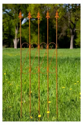 Produktbild von Rankgitter aus Metall 163 cm x 47 cm Roheisen/Rost